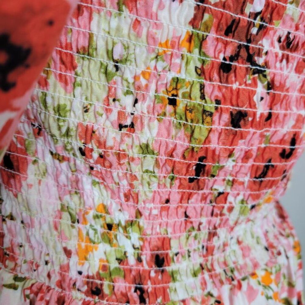 Puffy Sleeve Dress FLORAL - Picture 7 of 10